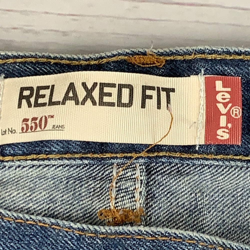 Levis "550" relaxed fit straight leg blue leans size 42 - Picture 3 of 13
